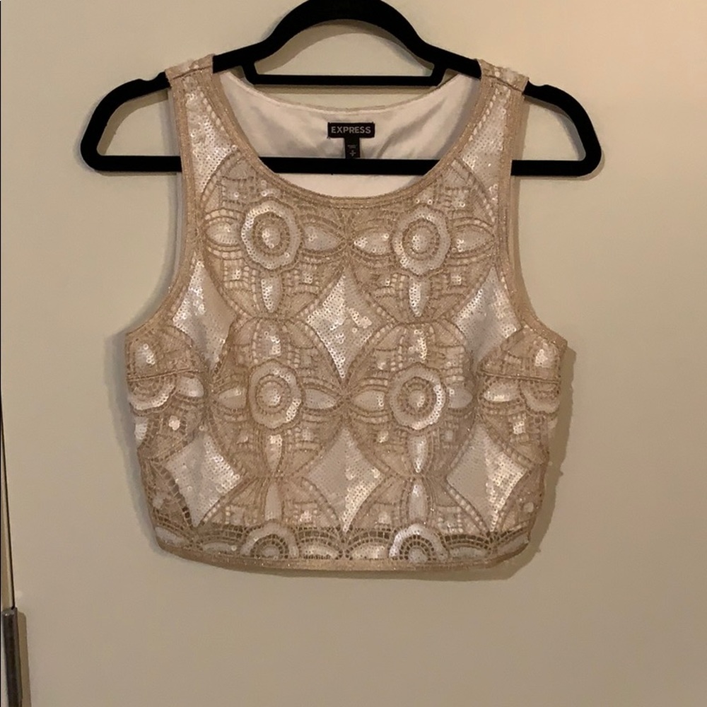 Sequin Crop Top